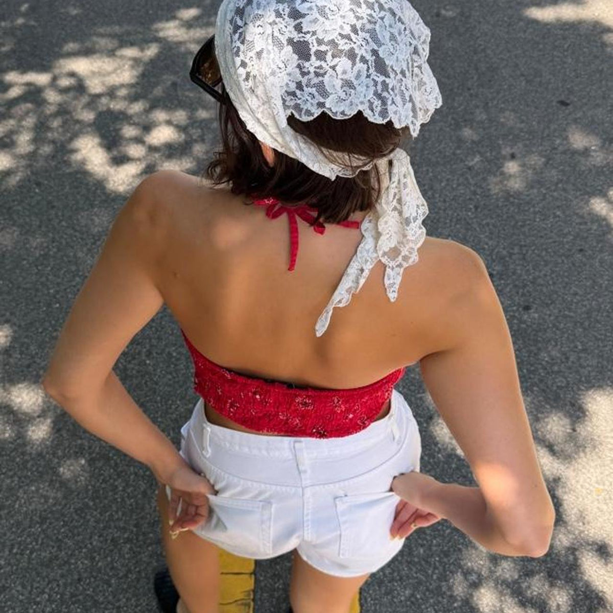 Vintage 90s bandana halter top 🍓